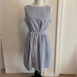 Blue Seersucker Dress Size 16